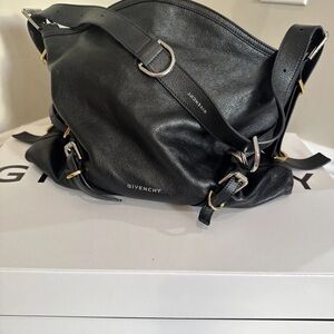 Givenchy Voyou Black Leather Crossbody Bag